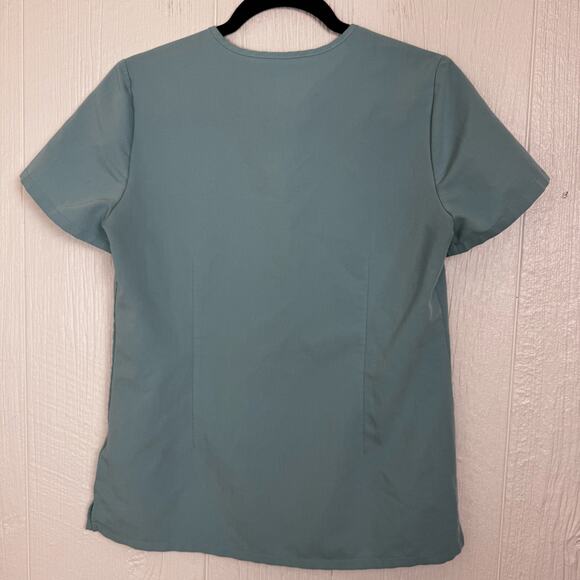 FIGS Catarina One Pocket Scrub Top in Seaglass Size XS Medical Hospital 3017 - Picture 2 of 8